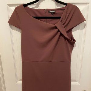 Express Mauve Taupe Dress
